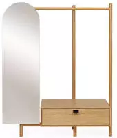 Woodman Garderobenst&auml;nder "Tripod" Breite 149 cm, FSC, teilmassiv, mit Spiegel