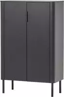 WOOOD Highboard "Gunnar FSC-Mix Massivkiefer mit D&auml;mpfung Funktion, 85 x 39 x...