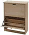 MCW Schuhkipper K45 2 Klappfächer Holzwerkstoff naturbraun 60x81x25cm (90735)