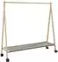 vidaXL Kleiderständer mit Ablagen und Rollen 106x34x106,5cm Bambus (4008905)