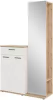 HBZ Garderoben-Set "Kompaktgarderobe, BxHxT 105x188x38 cm mit Spiegel" 2 Stk....