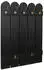 MCW Wandgarderobe N95 Paulownia 7 Haken 86x60cm, schwarz (94999)