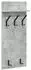vidaXL Wandmontierter Nachttisch mit Regal Betongrau 40x10x90cm (874454)