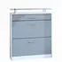 Vladon Loret Schuhschrank Schuhkipper 89x104x23cm, 16 Paar, Pastellblau/Denim matt