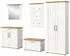 Inn.Furn Mirano Garderoben-Set 5-teilig Weiß Lärche/Eiche Artisan 285cm (Mirano)