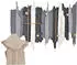 Moebel Direkt Online Wandgarderobe Black and White Mix, quer oder hochkant montierbar (011-1229)