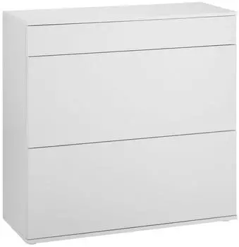 Borchardt-M&ouml;bel Torben Schuhschrank 4 F&auml;cher Push-to-open 89cm wei&szlig; matt