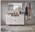 Livetastic Fresno Garderoben-Set 4-teilig Weiß matt/Eiche Artisan 222x180x34cm