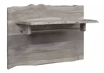 Massivmoebel24 Pure Acacia Garderobe Akazie grau lackiert 100x32x60cm (09-900-886-9015)