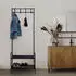 ETC Shop Garderobenständer Hundegarderobe 4x Kleiderhaken Schuhablage Metall, H 168,5cm