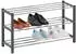 Idimex Dublin Schuhregal 3 Ablagen Metall verchromt Grau
