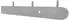 Intirilife Garderobenleiste Modell B Edelstahl 7 Haken 54x4.2cm (IL-100400)