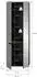 xonox.home Canu Garderobenschrank, grün/basaltgrau, 65x37x190cm