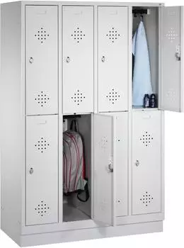 C+P Classic Doppelstockspind 8 F&auml;cher, 1190x500x1800mm, auf Sockel (832040S10000)