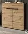 Inn.Furn Cooper Schuhkommode Eiche Artisan/Grau 80x94cm Soft-Close (Cooper)