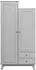 Woood Lily Garderobenschrank 2-türig Kiefernholz grau, 98x41x190cm (36790127-0)