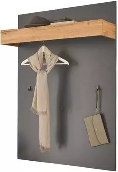 Furn.Design Center Garderobenpaneel grau matt, Wotan Eiche, 100x135cm (I-3AACCi78)
