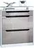 Vladon Fiesta Schuhschrank 2 Klappen, Schublade, Glasablage, 89x104x23cm (800000591916)