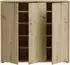 Forte Alice Springs Schuhschrank 3 Türen, Artisan Eiche, 109,2x99,1x34,9cm