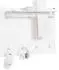 SoBuy Wandgarderobe FHK36-W mit Regal & Haken, Weiß, 100x70x20cm (FHK36-W)