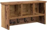 vidaXL Wandmontierter nachttisch Wandhalterung Altholz 50 x 16 x 26 cm