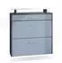 Vladon Malea Schuhschrank hängend, 2 Klappen, Schublade, LED-Beleuchtung, 89x96x23cm