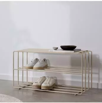 Metallbude NEVA Schuhregal Metall, Cashew, 80x30x41cm