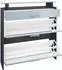 Vladon Malea Garderoben-Set mit Schuhschrank, Spiegel & LED, Anthrazit/Schwarz matt (800000584756)
