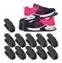 Relaxdays Schuhstapler 12er Set, bis Größe 39/40, rutschfest, schwarz (10025540_46)