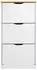 Idimex Basil Schuhschrank Schuhkipper 3 Klappen Kiefer massiv (84004)