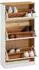 Idimex Basil Schuhschrank Schuhkipper 3 Klappen Kiefer massiv (84004)