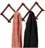 Relaxdays Wandgarderobe, faltbar, ausziehbar, 10 Haken, Holz (10047399)