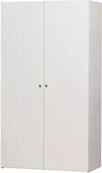 Woood Sipke Kleiderschrank 2-t&uuml;rig Kiefer Wei&szlig; 110x55x210cm (Sipke)
