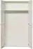 Woood Sipke Kleiderschrank 2-türig Kiefer Weiß 110x55x210cm (Sipke)