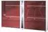 Vladon Schuhschrank Today mit LED-Beleuchtung, bordeaux hochglanz, 155,5x95x28cm