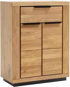 MCA Furniture Greno Kommode Schuhschrank Eiche 80x105,5x40cm, 2 T&uuml;ren, 1 Schubkasten (92588250-0)