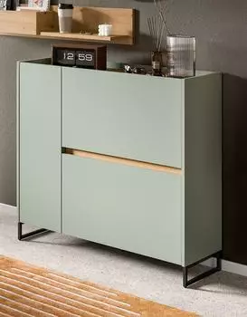 xonox.home Drive Schuhschrank 97x110x32cm, Salbei (X7HN3609)