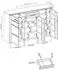 Stella Trading Nature ONE Schuhschrank Kernbuche 160x100x40cm (3218FF12)