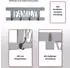 MCW Wandgarderobe Familie Shabby-Look, Paulownia, dunkelgrau, 60x21x2cm (800000500080)