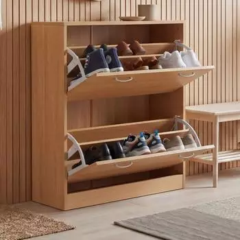 Finebuy Schuhschrank Schuhkipper Buche (SuVa2370_1)