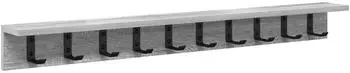 vidaXL Wandregal Sonoma Grau 100x10,5x10,5cm