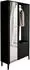 Lookway Lumi Garderobe mit Spiegel, schwarz, Holzwerkstoff, 105x197x33cm (800001298581)