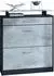 Vladon Loret Schuhschrank 2 Klappen, Beton Oxid Optik, 89x104x23cm (800000584983)