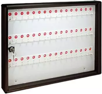 ALUBOX Schlüsselkasten Aluminium 48 Haken Anthrazit (47222)