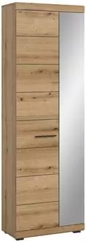 xonox.home Scout Garderobenschrank Evoke Oak, Spiegel, Softclose, 62x197x37cm