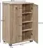 Finebuy Schuhschrank Holz Sonoma 2 Türen 60x90x35cm 12 Paar (SuVa2372_1)
