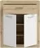 Forte Baccio Schuhschrank 83cm Weiß / Artisan Eiche (BCCK222-C830)