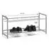 Caro Möbel Schuhregal System Metall, silber lackiert, 2 Fächer (SYSTEM)