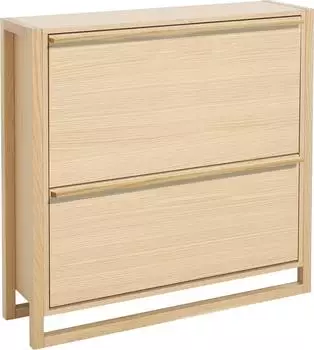 Woodman NewEst Schuhkommode Eichenfurnier 2 Klappen 100cm (41923111-0)