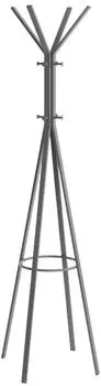 HAKU Garderobenst&auml;nder 8 Haken, Metall, grau, 175x54cm
